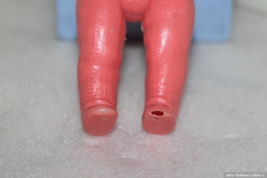 Кукла СССР * Девочка в вязанном костюме, лыжница * 25 см * Редкая * Пластик (фото 6)