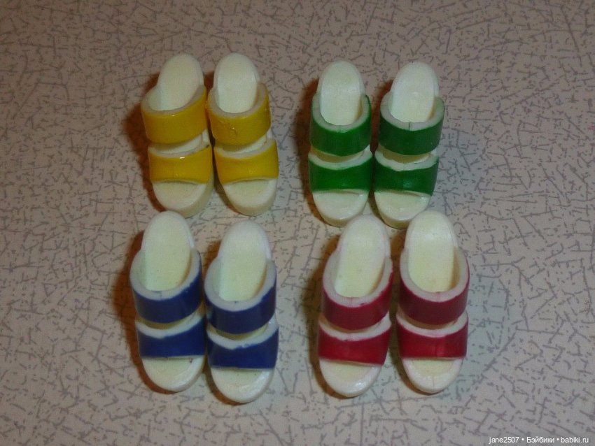 Integrity toys – Dynamite girls Boogie Beach Collection - 4 пары обуви