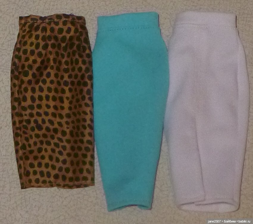 Три юбки Handmade для Fashion royalty, Nu Face, Poppy Parker, Barbie, кукол 12 дюймов