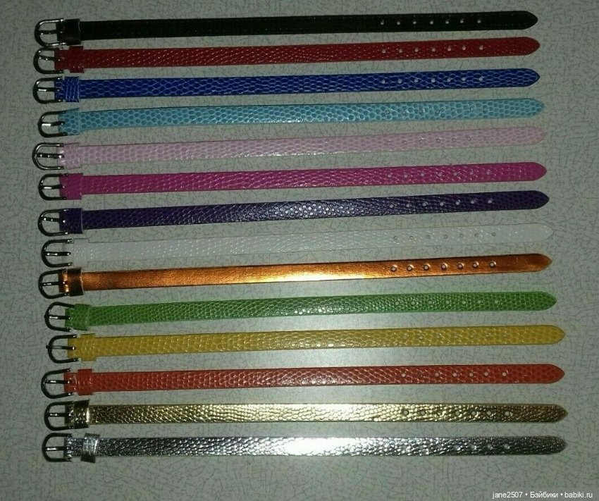 Набор кожаных поясов для FR16, Tonner, Sybarite, Antoinette, Ellowyne, кукол 16 дюймов - 14 цветов (фото 2)