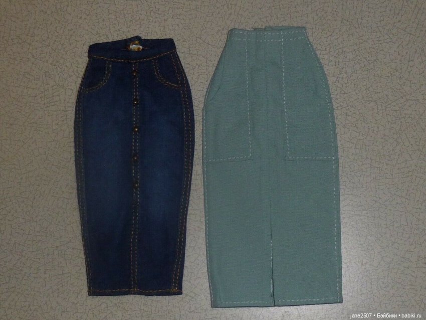 Две юбки с карманами Clear Lan для Fashion royalty, Nu Face, Meteor, Barbie, кукол 12 дюймов