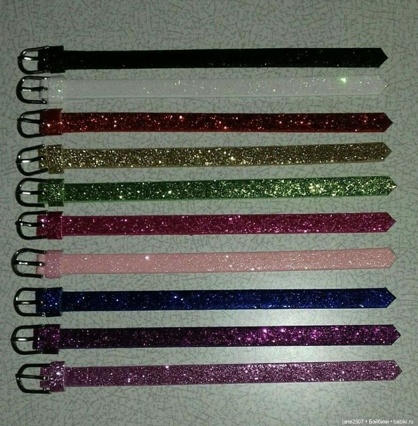 Набор поясов с блестками для Fashion royalty, Poppy Parker, Barbie, кукол 12 дюймов - 10 штук