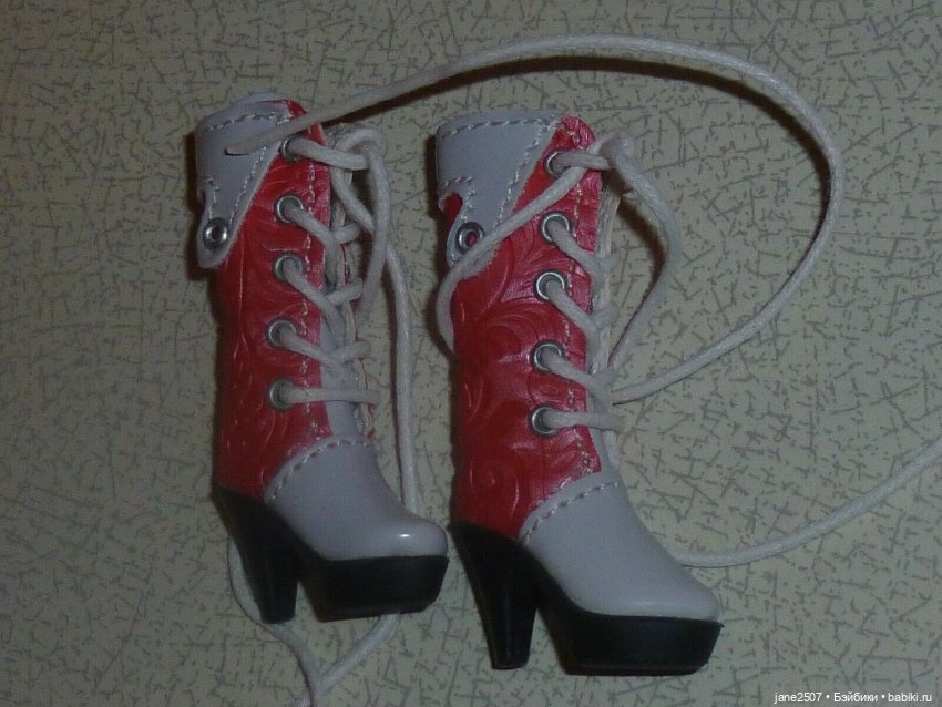 Сапоги OOAK Handmade для Barbie, Momoko, Fashion royalty, Poppy Parker, кукол 12 дюймов (фото 2)