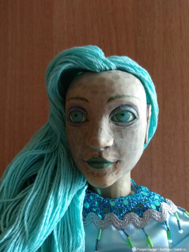 Деревянная русалка — Авторские куклы (фото 8)