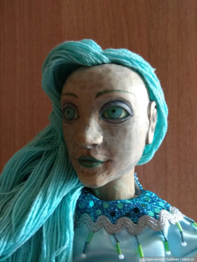 Деревянная русалка — Авторские куклы (фото 9)