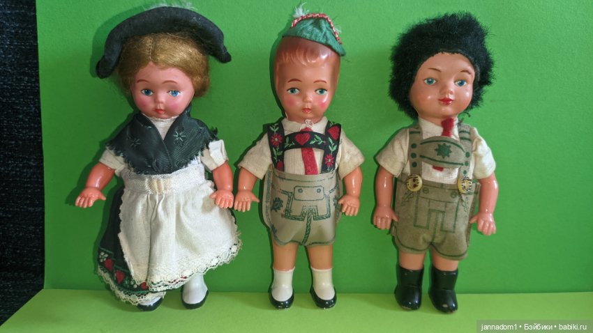 Куколки Sweetheart Doll West Germany из колкого пластика, высота 15 см (фото 7)
