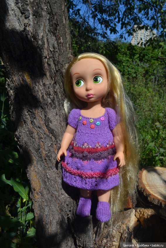 Платье и носочки для куклы Дисней. 2 варианта (фото 5)