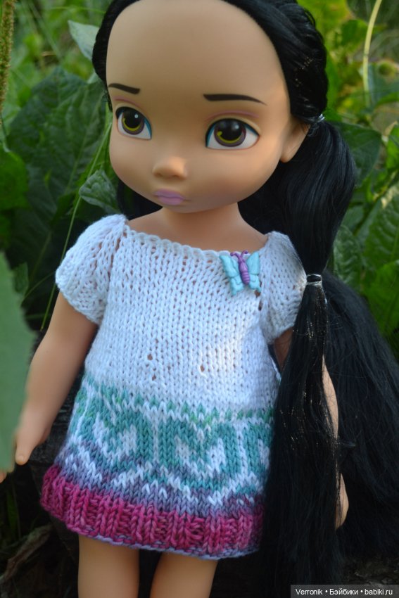 Платье и носочки для куклы Дисней. 2 варианта (фото 2)