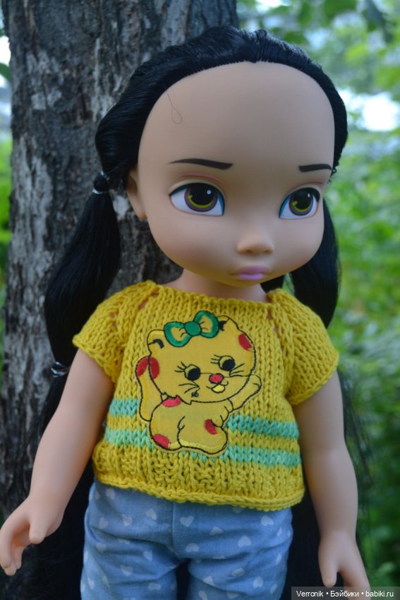 Пуловер с аппликацией. для куклы Дисней (фото 4)