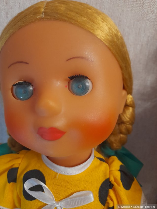 Кукла в желтом платье — Винтажные куклы и игрушки детства (фото 4)