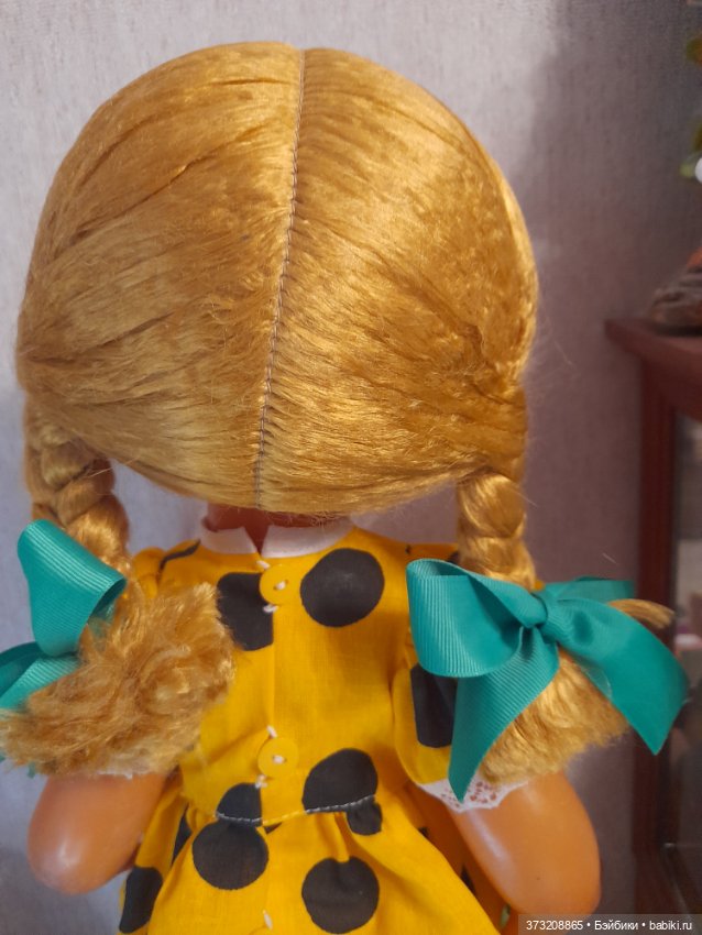 Кукла в желтом платье — Винтажные куклы и игрушки детства (фото 5)