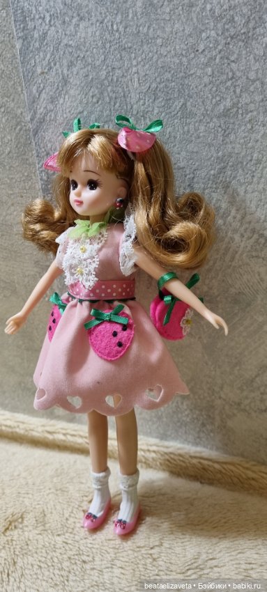 Кукла Takara Tomy Rika-chan Такара Молочная клубника (фото 4)