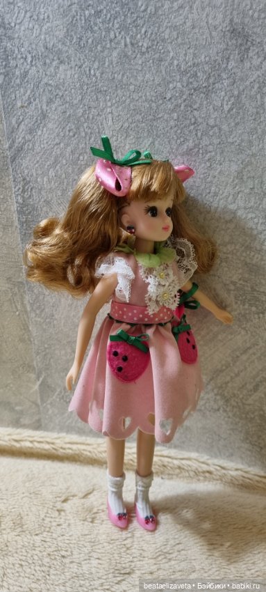 Кукла Takara Tomy Rika-chan Такара Молочная клубника (фото 5)