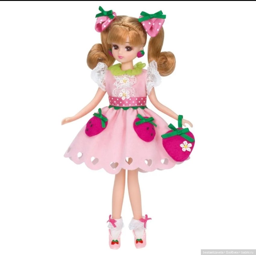 Кукла Takara Tomy Rika-chan Такара Молочная клубника (фото 6)