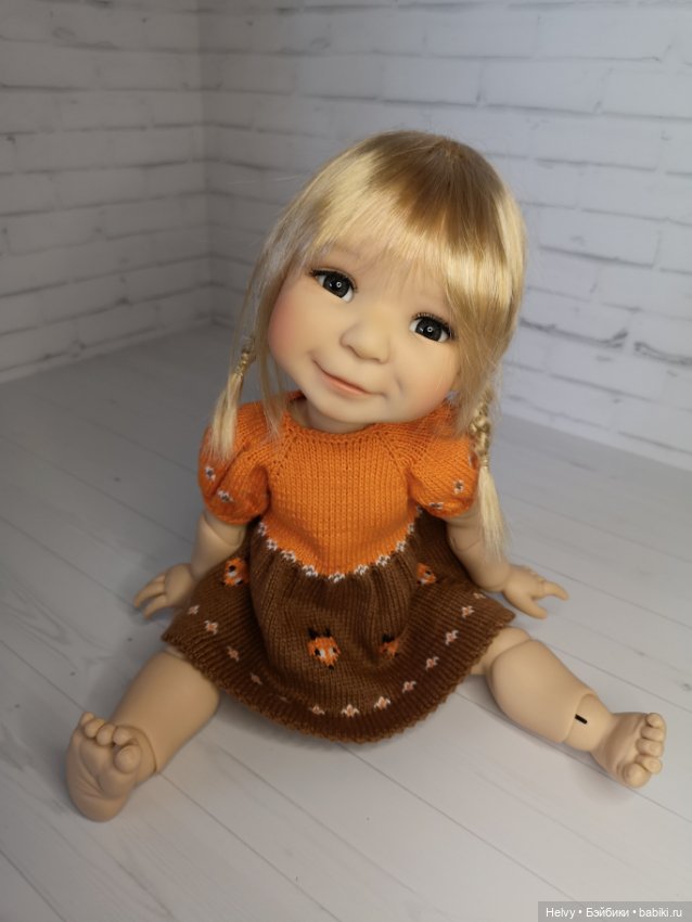 Платье с лисичками для Meadowdolls 38 см (фото 6)