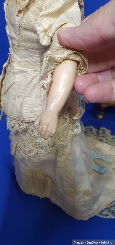 Редкая антикварная куколка pumpkin doll