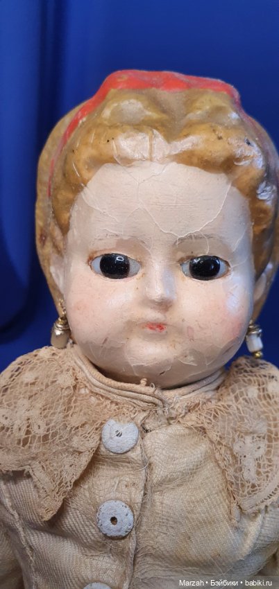 Редкая антикварная куколка pumpkin doll (фото 8)