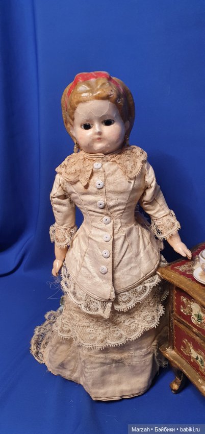 Редкая антикварная куколка pumpkin doll (фото 2)