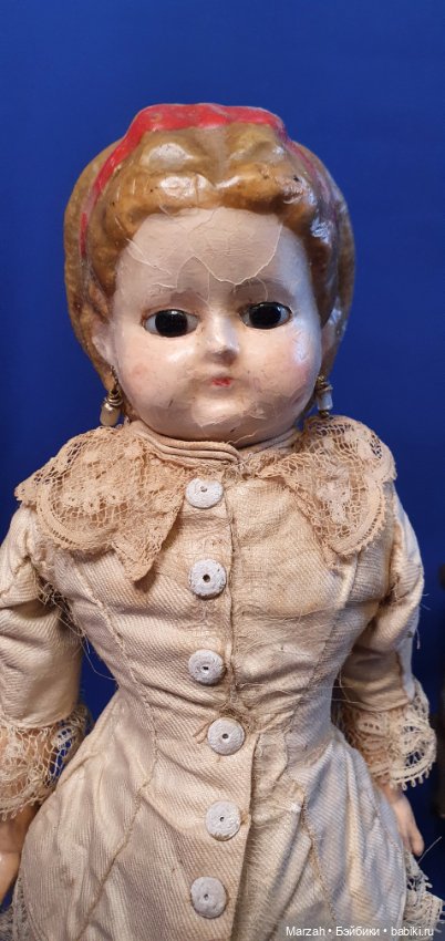 Редкая антикварная куколка pumpkin doll (фото 7)