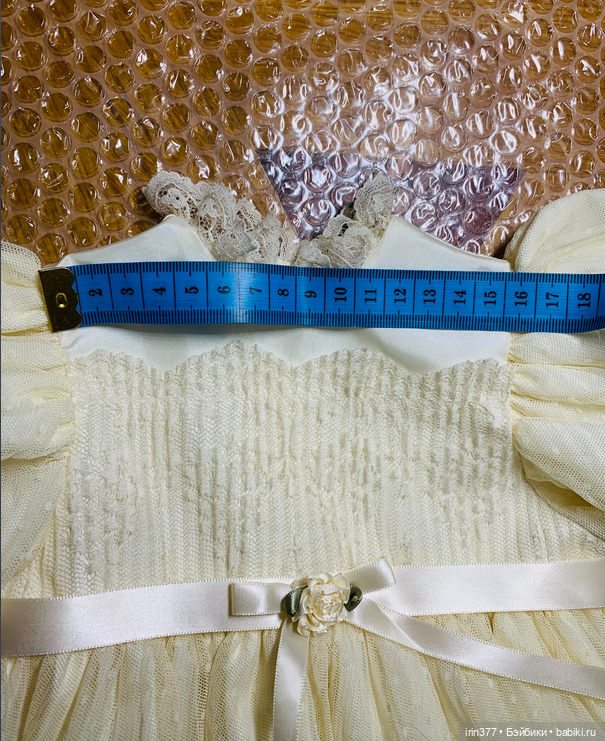 Платье для антикварной куклы