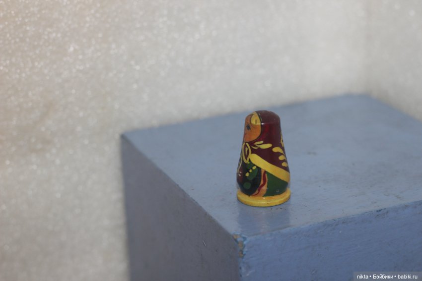 Игрушка СССР Старенькая матрешка Цельная (фото 4)