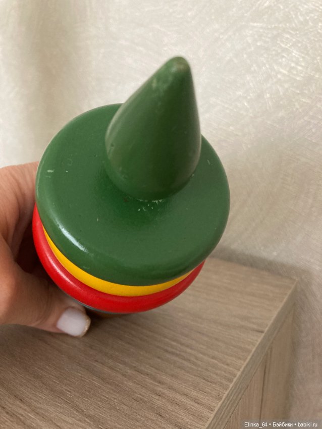 Пирамидка СССР, дерево — Винтажные куклы и игрушки детства (фото 2)