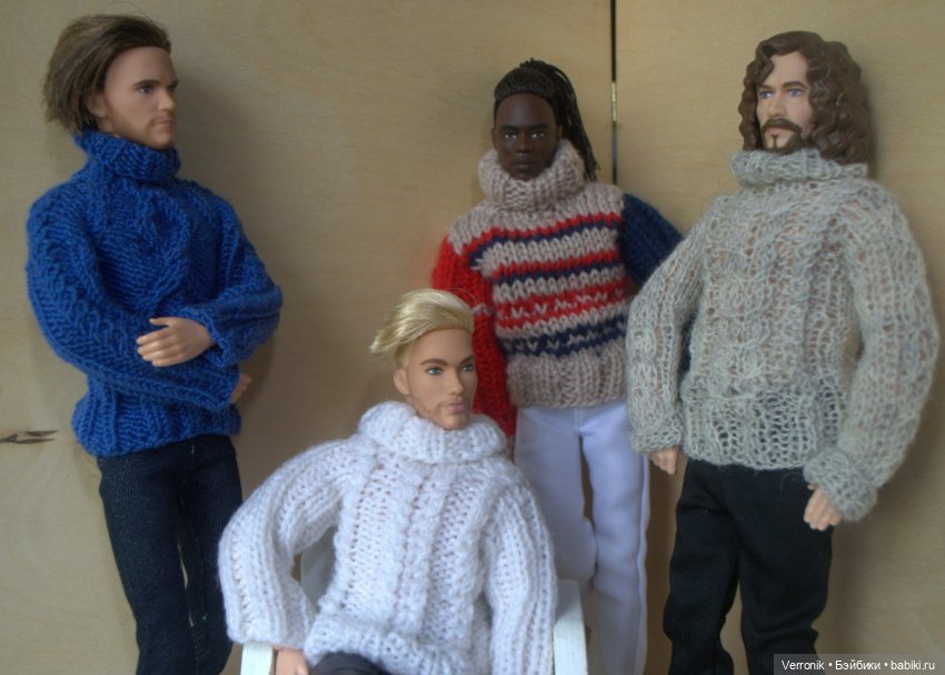 Свитер для Кена. 4 варианта. Одежда для Барби и Кена (фото 4)