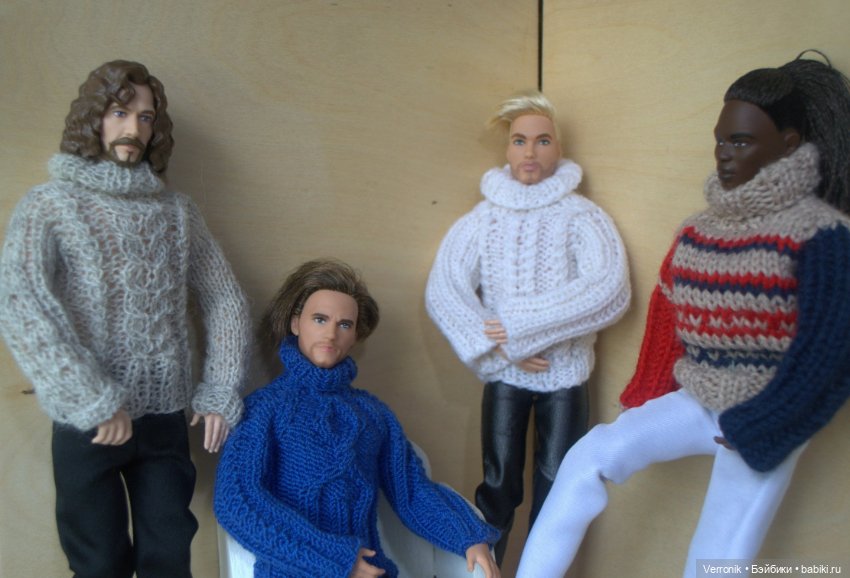Свитер для Кена. 4 варианта. Одежда для Барби и Кена (фото 2)