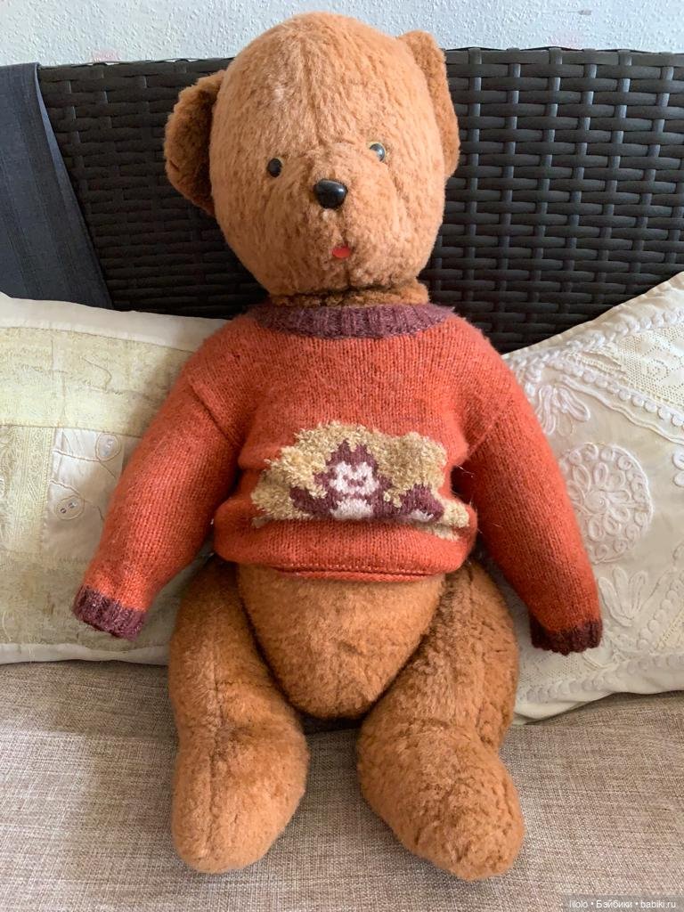 Винтажный 70 летний Миша — Винтажные куклы и игрушки детства (фото 8)