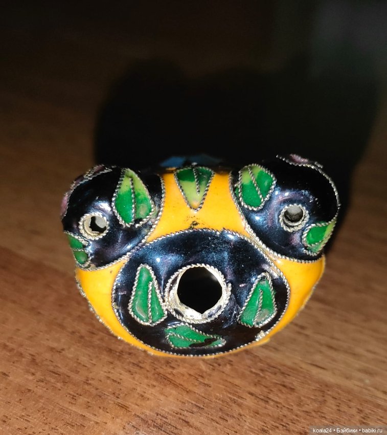 Фигурка 1. Панда. Клуазоне, эмаль, латунь. Китай (фото 7)