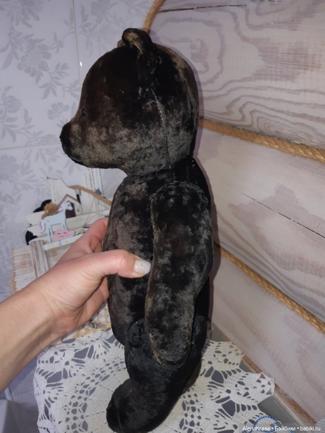 Мишка СССР плюш опилки — Винтажные куклы и игрушки детства (фото 3)