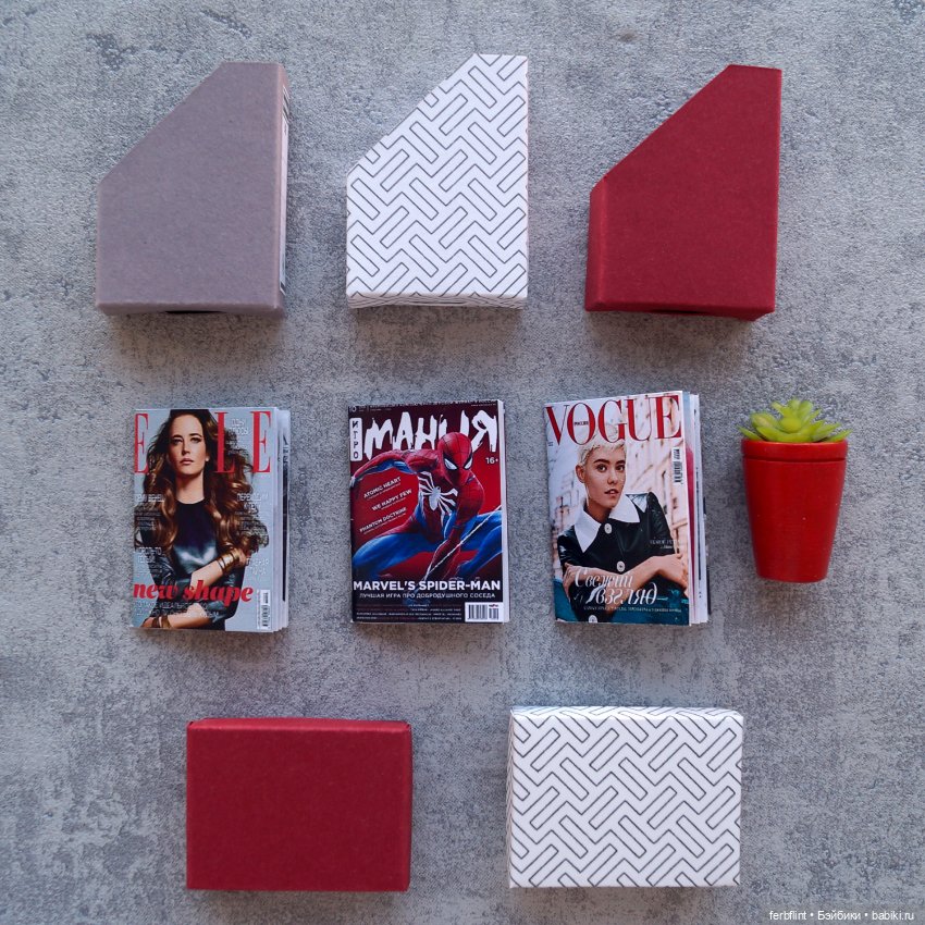 Набор для стеллажа №1 (красный) в масштабе 1:6 (фото 3)