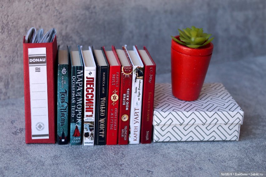 Набор для стеллажа №1 (красный) в масштабе 1:6 (фото 4)