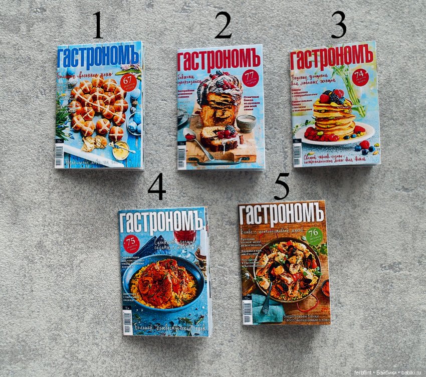 Набор журналов "Гастроном" №3 в масштабе 1:6 (фото 2)