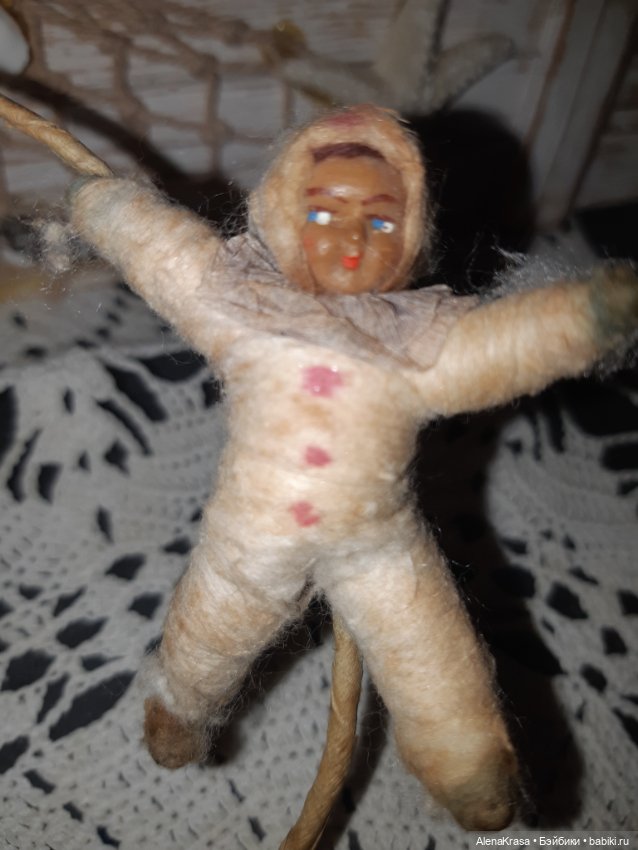 Ватная елочная игрушка СССР (фото 2)