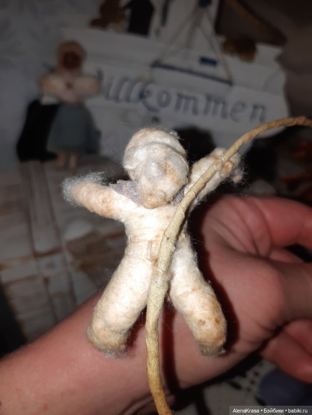 Ватная елочная игрушка СССР