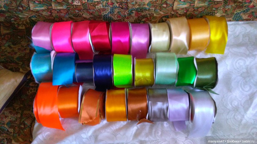 Ленты атласные — Кружево