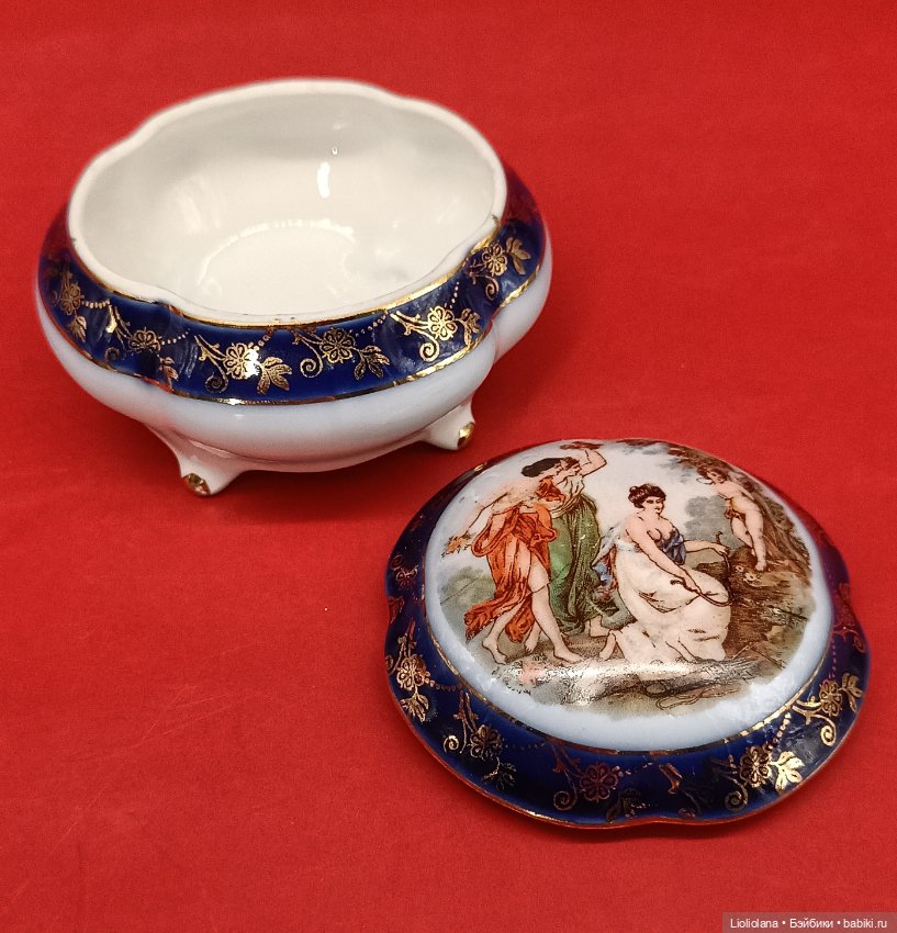 Фарфоровая шкатулка-бонбоньерка от Martinroda. Германия (фото 6)