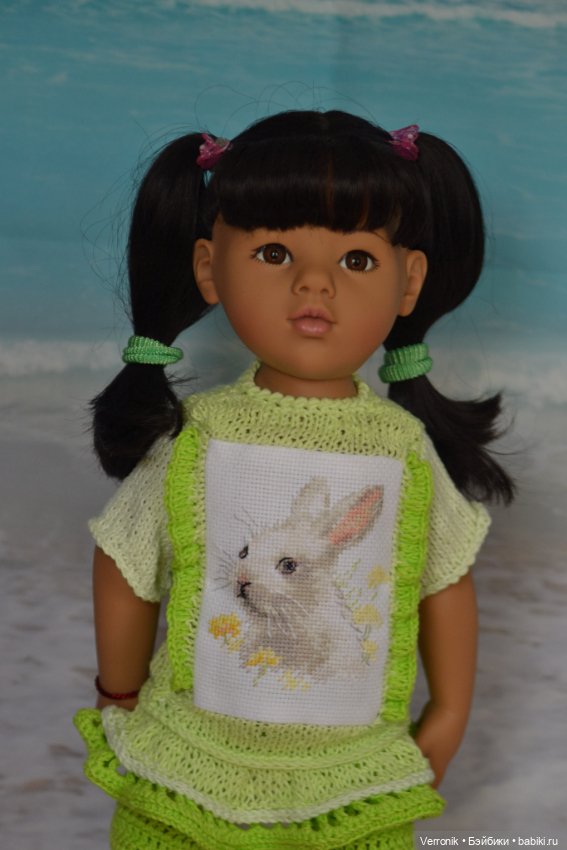 Комплект одежды "Зайка" для куклы Gotz. Для куклы 45-50 см (фото 2)