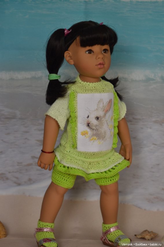 Комплект одежды "Зайка" для куклы Gotz. Для куклы 45-50 см (фото 5)