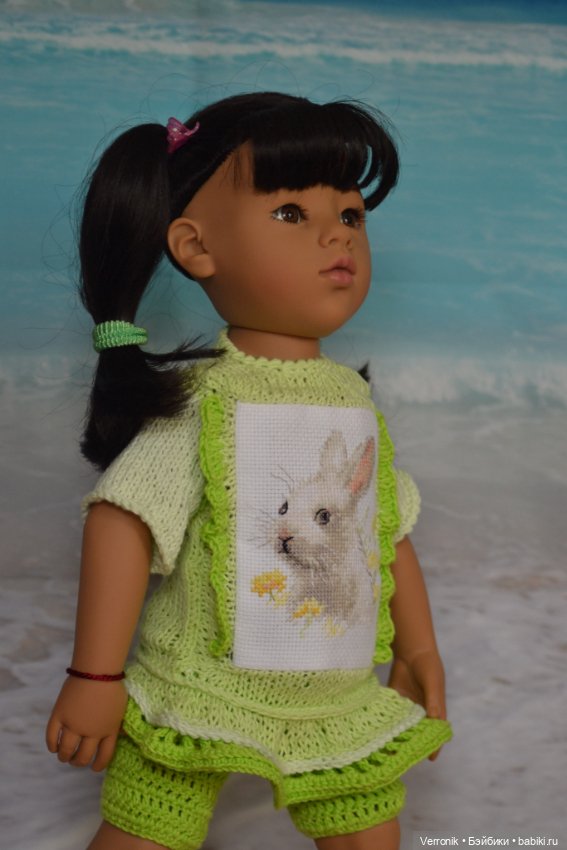 Комплект одежды "Зайка" для куклы Gotz. Для куклы 45-50 см (фото 4)