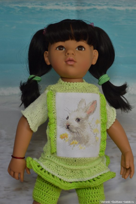 Комплект одежды "Зайка" для куклы Gotz. Для куклы 45-50 см (фото 7)