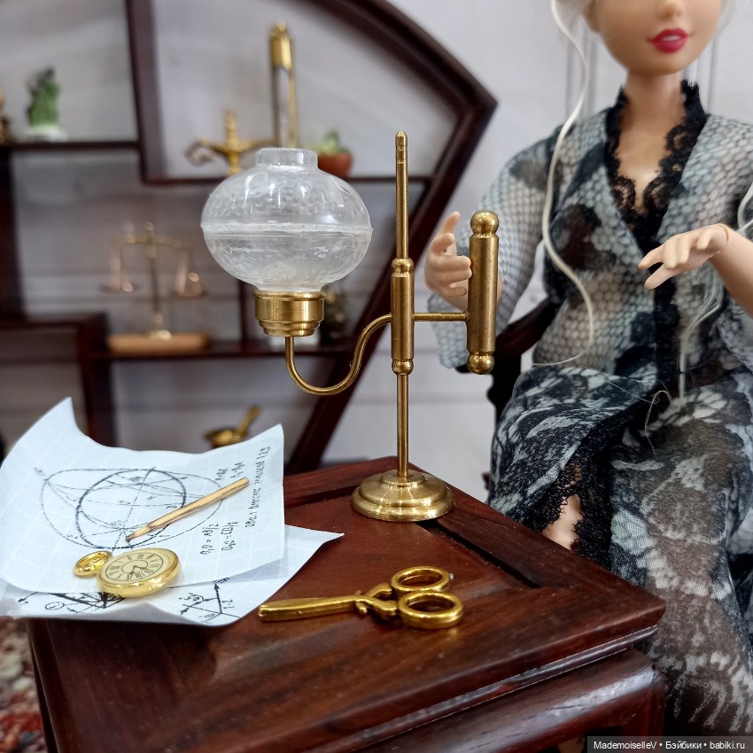Керосиновая лампа — Миниатюра для кукол (фото 4)