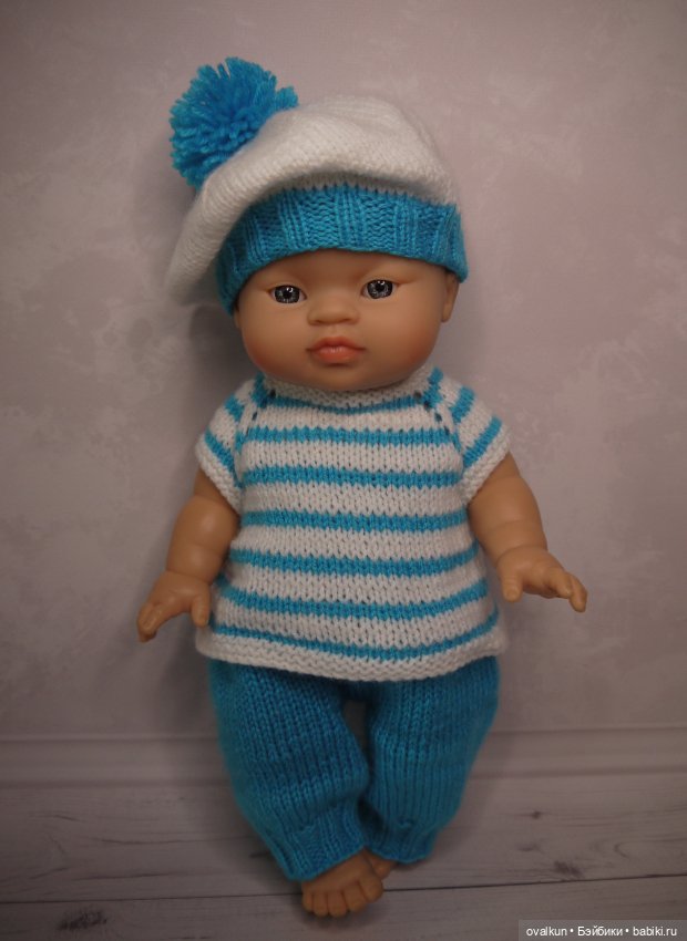 Костюмчик "Морячок" для пупса Горди Paola Reina 34 см или подобных кукол (Miniland, Minikane)