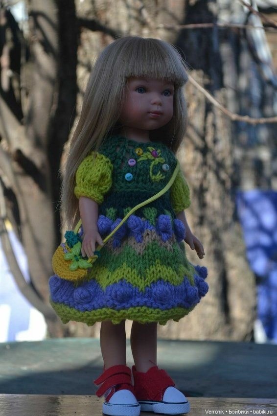 Платье и сумочка для куклы Vestida de Azul, для куклы 28 см (фото 2)