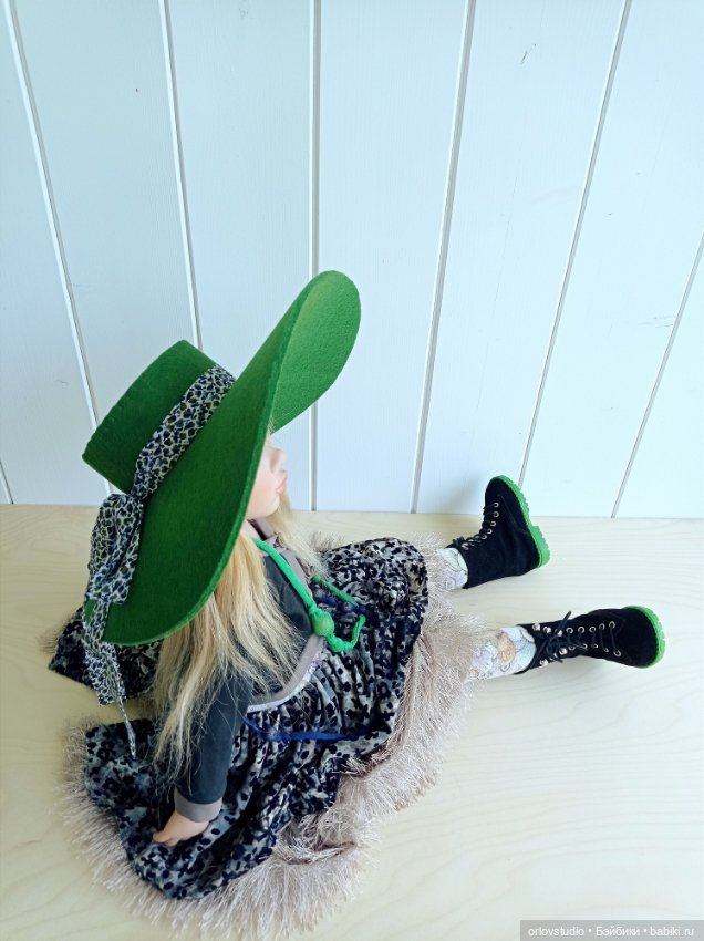 💚Шляпа в стиле Zwergnase — Одежда для кукол (фото 4)