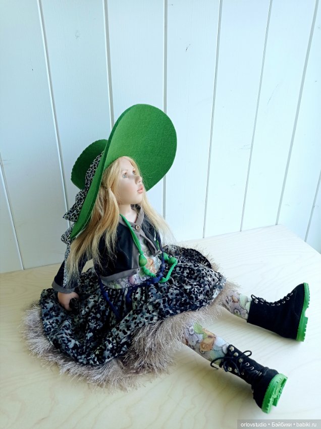 💚Шляпа в стиле Zwergnase — Одежда для кукол (фото 10)