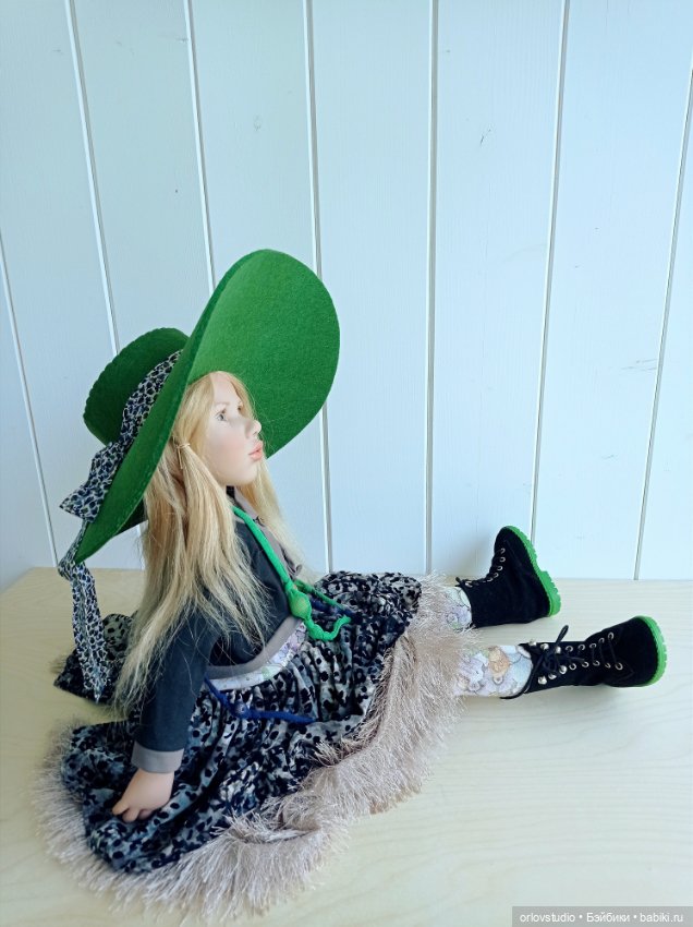 💚Шляпа в стиле Zwergnase — Одежда для кукол (фото 6)