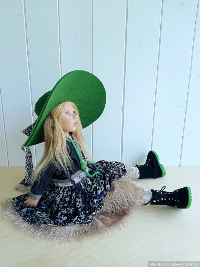 💚Шляпа в стиле Zwergnase — Одежда для кукол (фото 8)