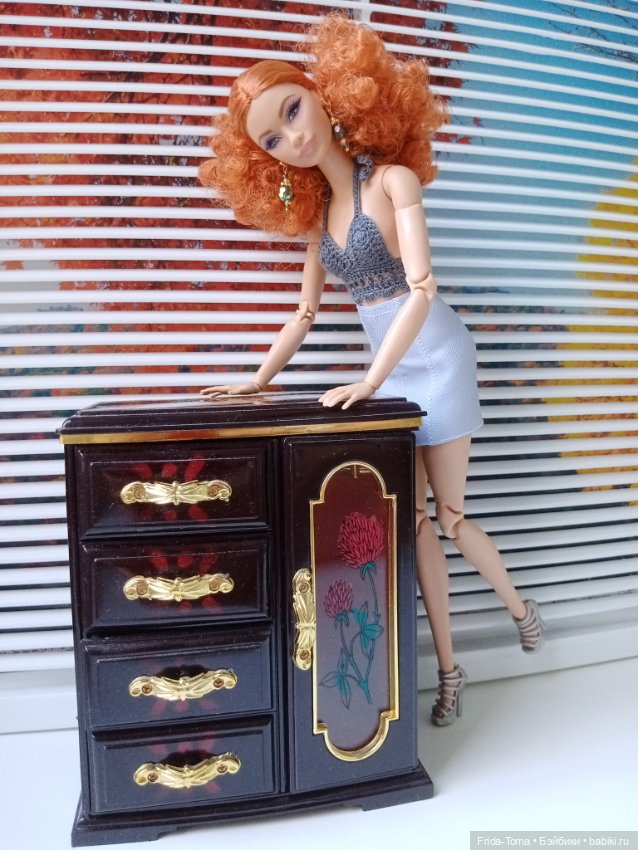 Комод кукольный для барби поппи интегрити